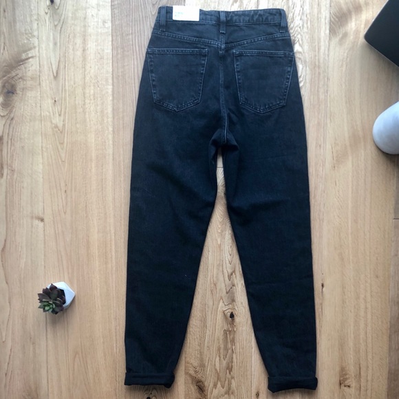 TOPSHOP NWT MOM JEANS BLACK - Picture 6 of 8
